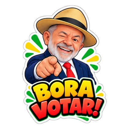 Figurinha: Bora votar!